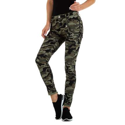 Damen Skinny Jeans von M.Sara Gr. 26 - armygreen