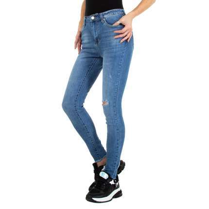 Damen Skinny Jeans von Colorful Premium Gr. XS/34 - blue