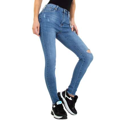 Damen Skinny Jeans von Colorful Premium Gr. XS/34 - blue