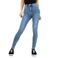 Damen High Waist Jeans von Colorful Premium - blue