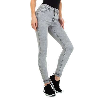 Damen High Waist Jeans von Colorful Premium - grey