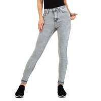 Damen High Waist Jeans von Colorful Premium - grey