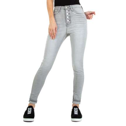 Damen High Waist Jeans von Colorful Premium - grey