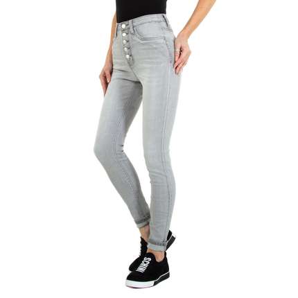 Damen High Waist Jeans von Colorful Premium Gr. XS/34 - grey