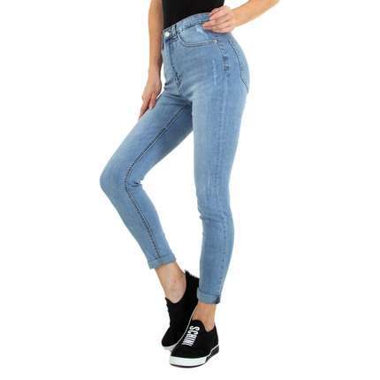 Damen High Waist Jeans von Colorful Premium Gr. XS/34 - blue