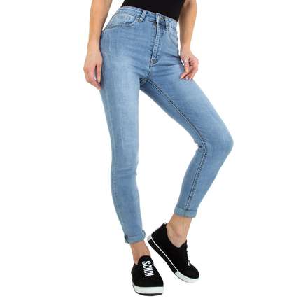 Damen High Waist Jeans von Colorful Premium Gr. XS/34 - blue