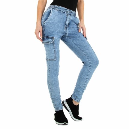 Damen Relaxed Fit Jeans von Jewwely - blue