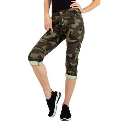 Damen Capri-Jeans von Colorful Premium - armygreen