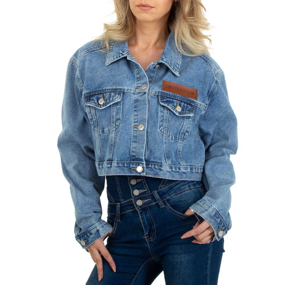 Jachetă din Jeans pentru femei marca Colorful Premium - albastră