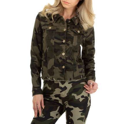 Damen Jeansjacke von Daysie - armygreen
