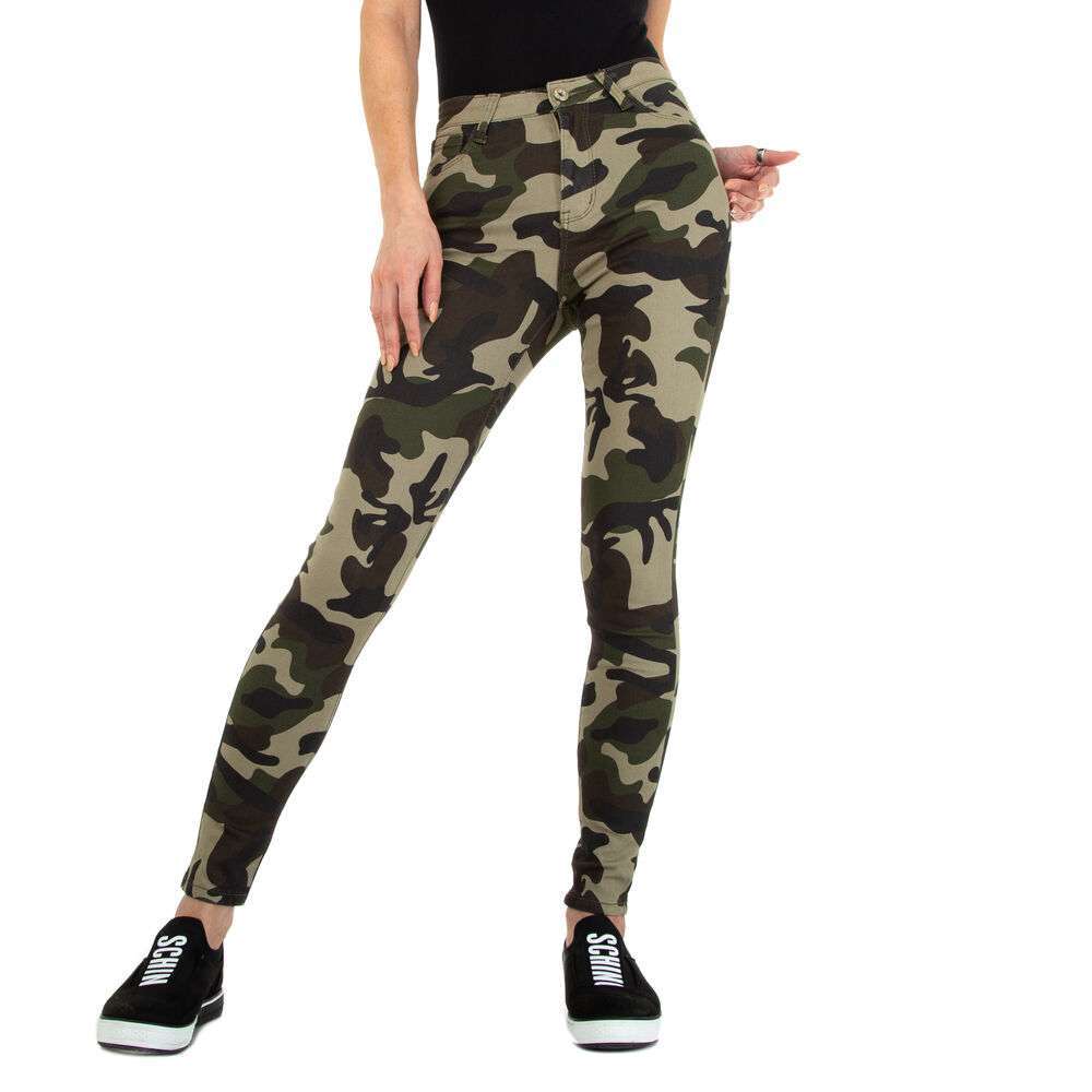 Blugi Skinny pentru femei marca Daysie - verde armată