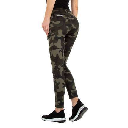 Damen Skinny Jeans von Daysie - armygreen