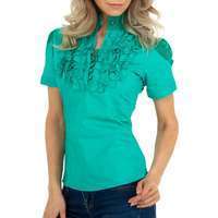 Damen Hemdbluse von METROFIVE - green