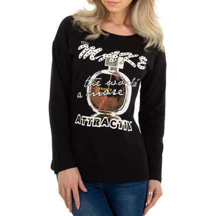 Damen Langarmshirt von Metrofive - black