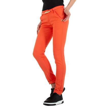 Damen Skinny-Hose von M.Sara - orange