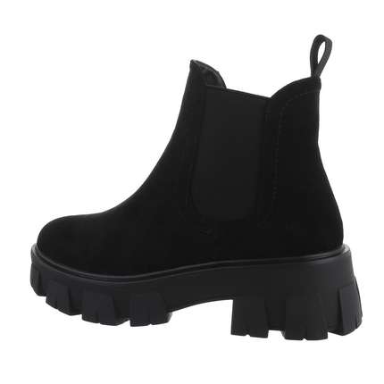 Damen Chelsea Boots - blacksuede Gr. 38