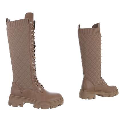 Damen Schnrstiefel - khaki