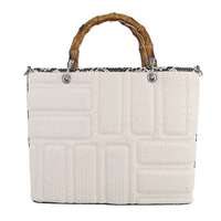 Damen Schultertasche - beigeblack
