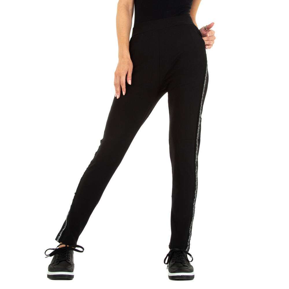 Pantaloni din stofă pentru femei marca Mode - negru