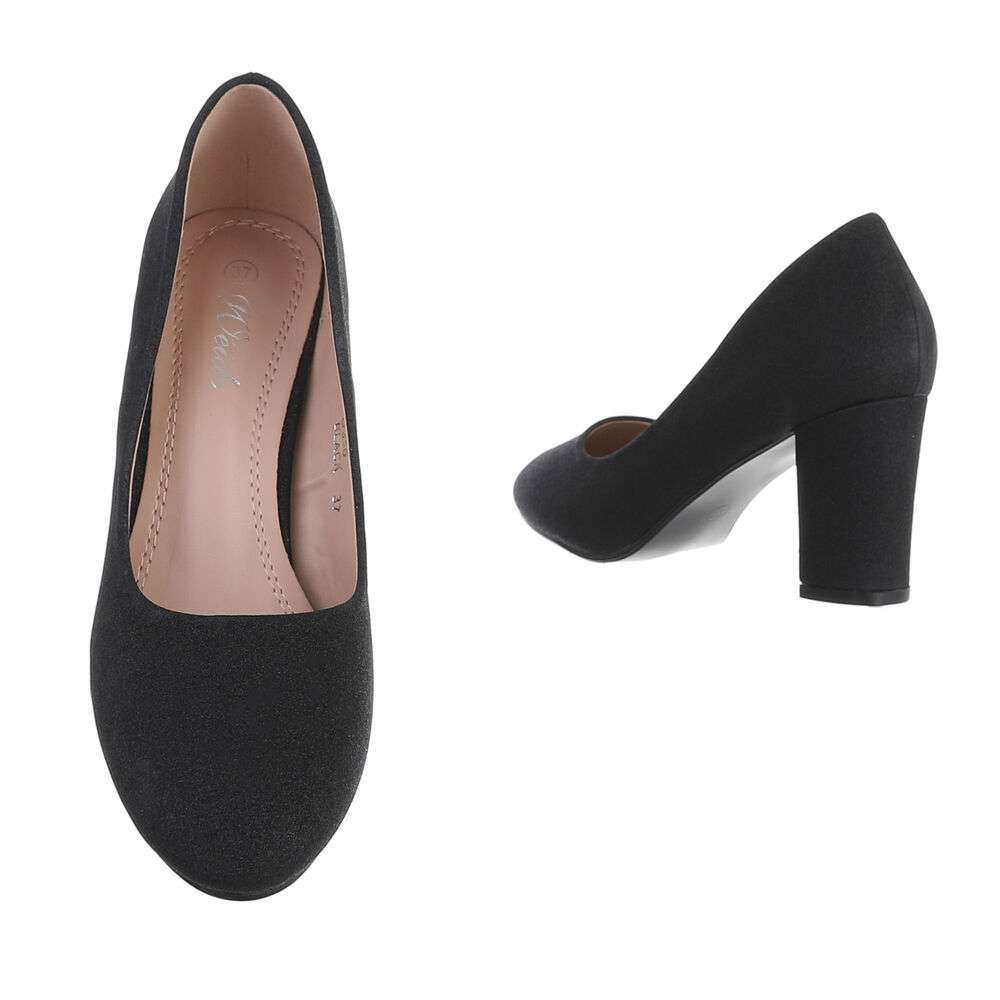 Pantofi cu toc înalt pentru dame - negru - image 3