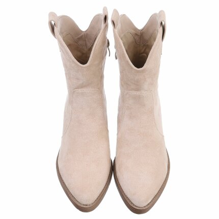 Damen Western- & Bikerboots - beigesuede - 12 Paar