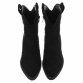 Damen Western- & Bikerboots - blacksuede