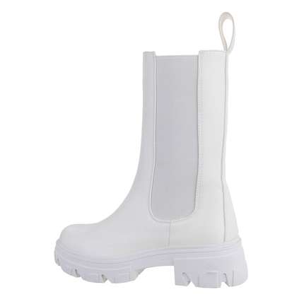 Damen Chelsea Boots - white Gr. 39