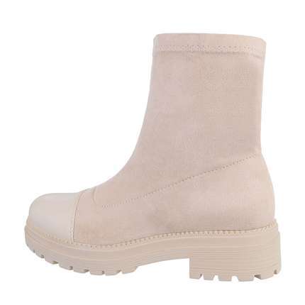 Damen Klassische Stiefeletten - beige Gr. 38