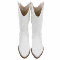 Damen Western- & Bikerboots - white - 12 Paar