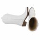 Damen Western- & Bikerboots - white - 12 Paar