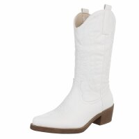 Damen Western- & Bikerboots - white Gr. 37