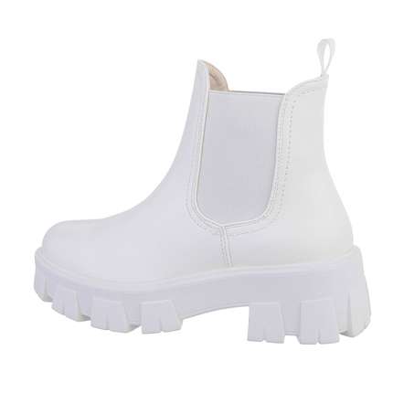 Damen Chelsea Boots - white Gr. 38
