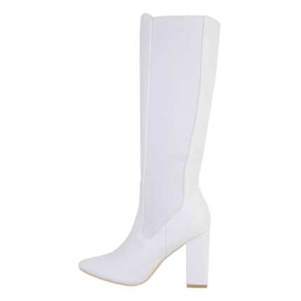 Damen High-Heel Stiefel - white Gr. 36