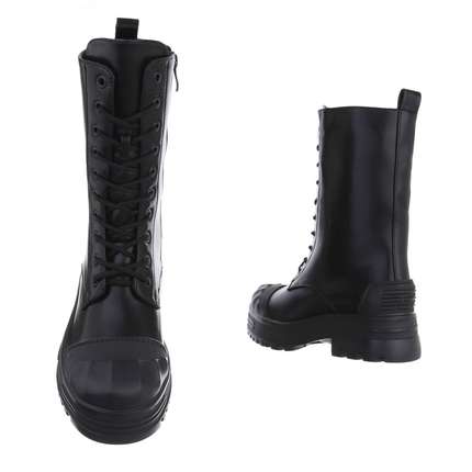 Damen Schnrstiefel - black