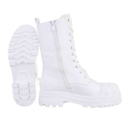 Damen Schnrstiefel - white