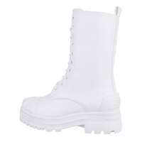 Damen Schnrstiefel - white