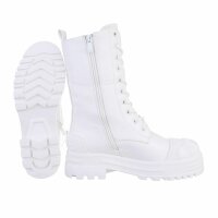 Damen Schnürstiefel - white