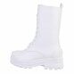 Damen Schnürstiefel - white Gr. 36