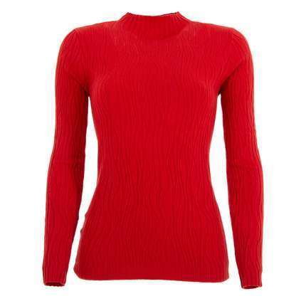 Damen Longbluse von Glo Story - red