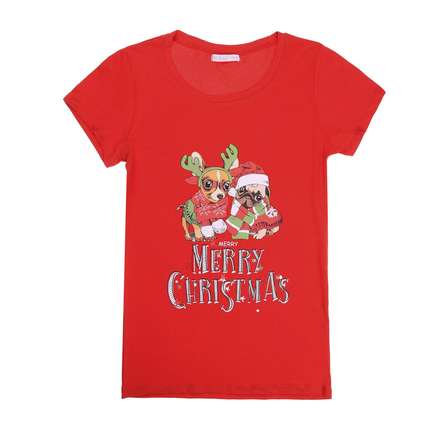 Damen T-Shirt von Glo Story - red