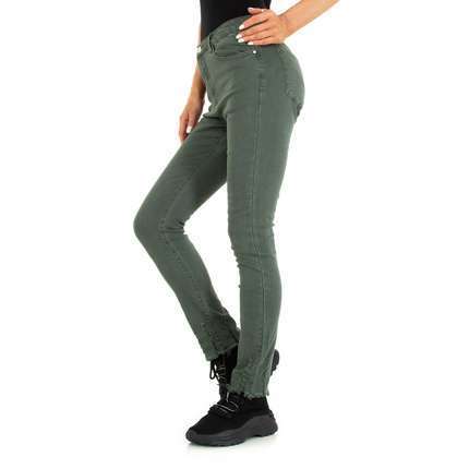 Damen High Waist Jeans von Laulia - green