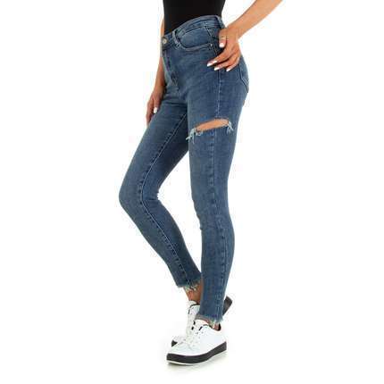 Damen High Waist Jeans von Laulia - blue