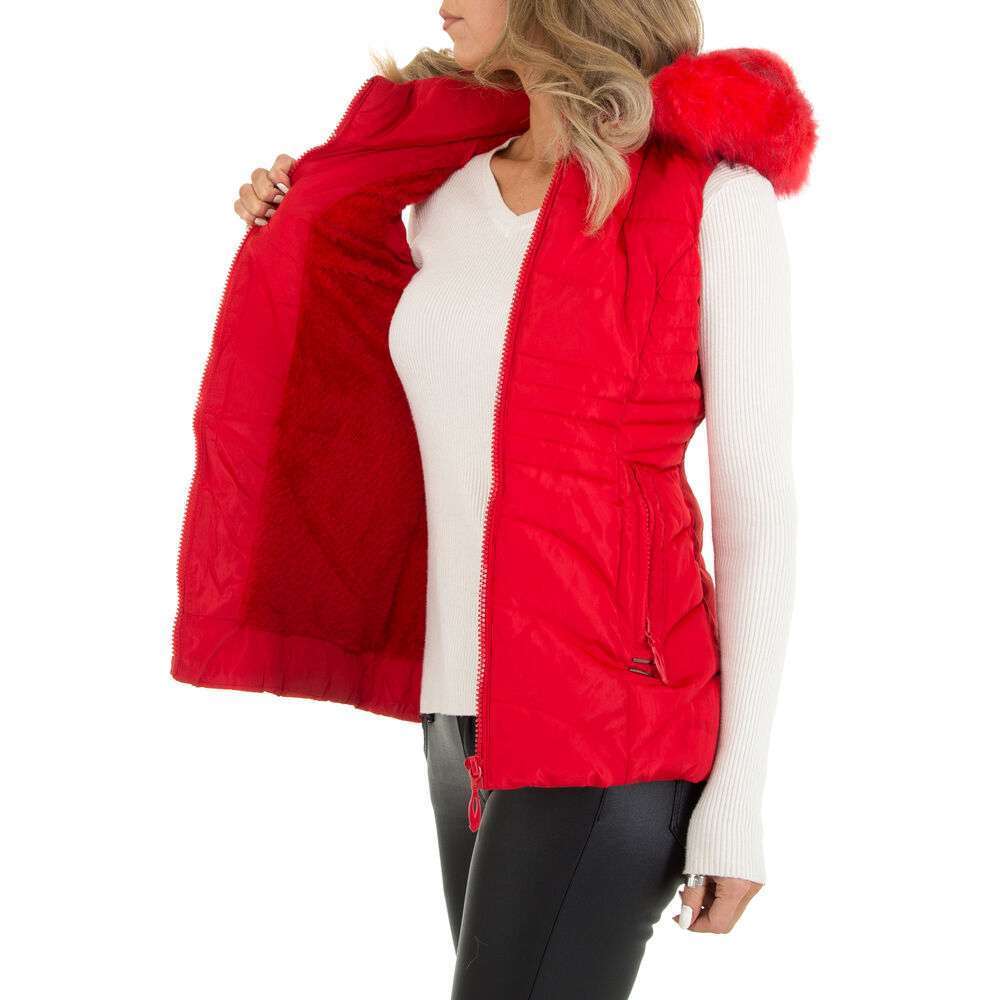 Jachetă de toamnă - primăvară pentru damă Weste marca Egret Style - roșu - image 5
