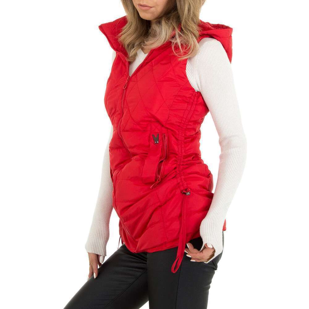 Jachetă de toamnă - primăvară pentru damă Weste marca Egret Style - roșu - image 6