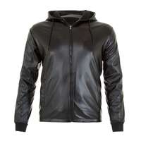 Herren Kunstleder Jacke  von EGRET - black