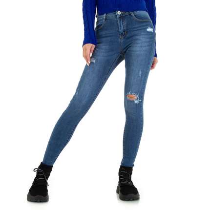 Damen High Waist Jeans von Miss Curry Gr. 26 - blue