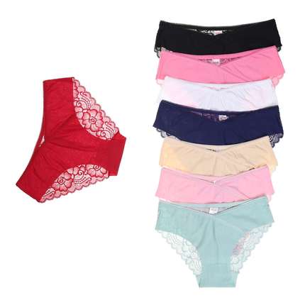 Damen Unterwsche beige, black, blue, green, pink, rose, white, wine - 24 Stck