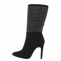 Damen High-Heel Stiefeletten - black