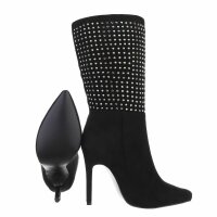 Damen High-Heel Stiefeletten - black