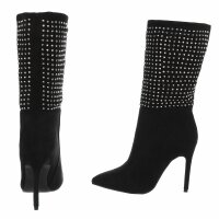 Damen High-Heel Stiefeletten - black